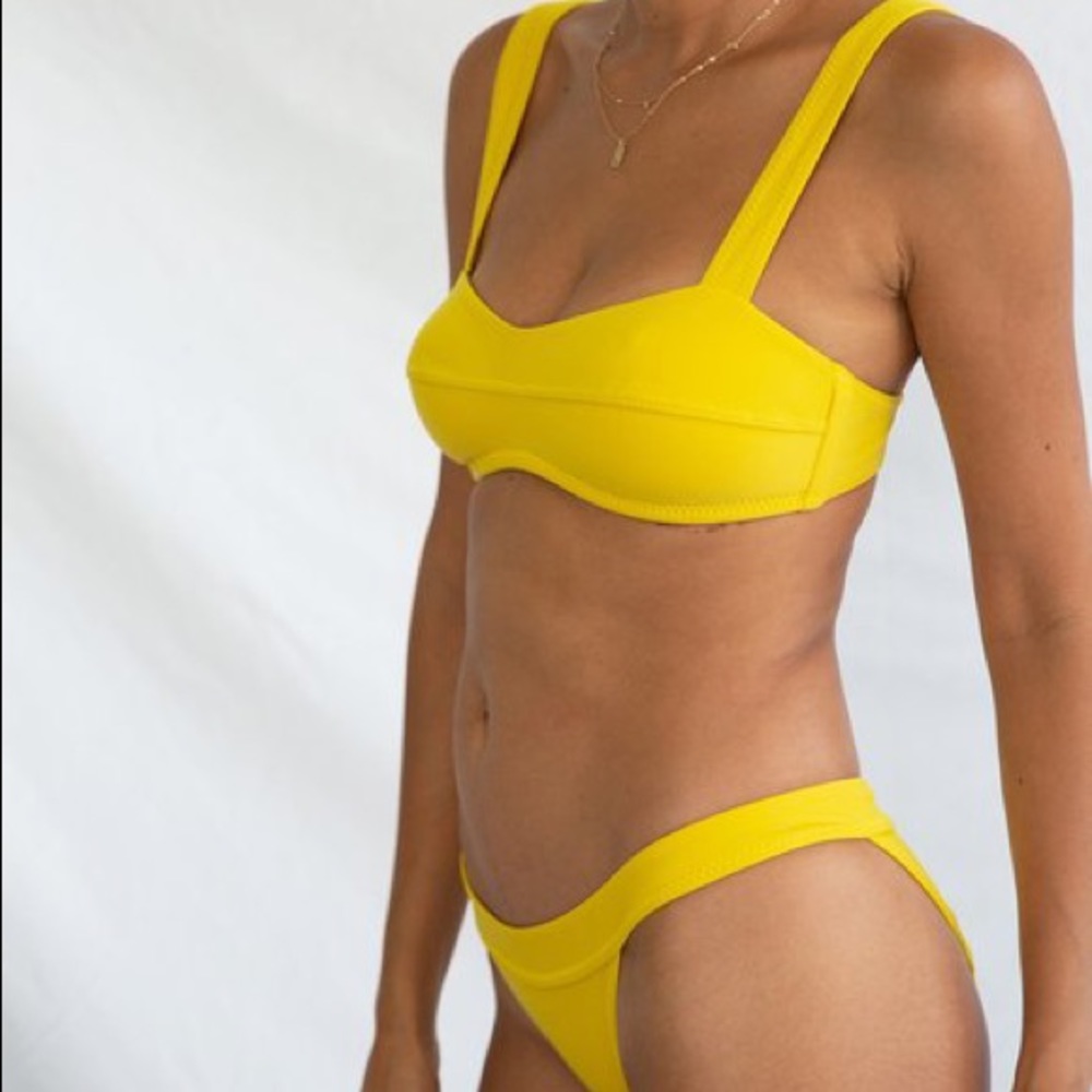 GALAMAAR Lou Bandeau Bikini Top and Bottoms